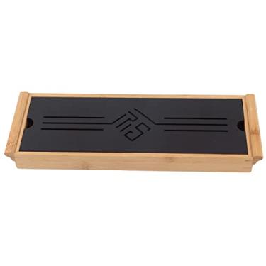 Imagem de Bandeja de bambu para servir,mesa de chá de bambu para armazenamento de água, acessório de bandeja de chá de Kung Fu estilo chinês, bandeja de servir Kung Fu para chá, bandeja de servir de bambu, armazenamento de água, chá de bambu