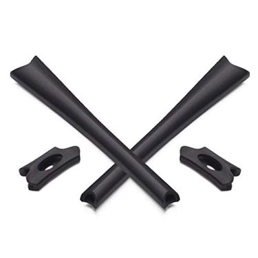 Imagem de Mryok Kits de substituição para fones de ouvido Oakley Flak Jacket/Flak Jacket XLJ/Flak Jacket óculos de sol ajuste asiático, Preto