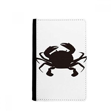 Imagem de Porta-passaporte com estampa de caranguejo preto para organismo marinho Notecase Burse carteira porta-cartões