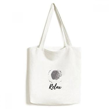 Imagem de Bolsa de lona com estampa de plantas abstratas de tinta branca bolsa de compras casual bolsa de mão