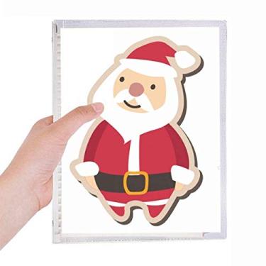 Imagem de Caderno de Natal, Papai Noel, desenho animado, caderno, diário de folhas soltas recarregável, papelaria