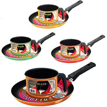 Imagem de Alumínio Fortaleza 742212 Kit Tapioqueira/Panquequeira 22 + Canecão 12 Artistic