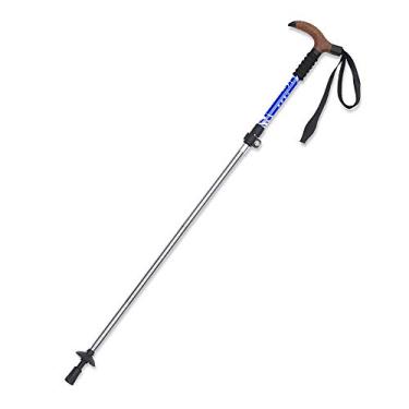 Imagem de N/P Bengala – Bengala dobrável para homens, mulheres – dobrável, leve, ajustável, portátil – Suporte de mobilidade equilibrada – Alças em T elegantes e confortáveis