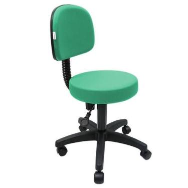 Imagem de Mocho de Estetica Nice - Base Preta - Maiart, Turquesa