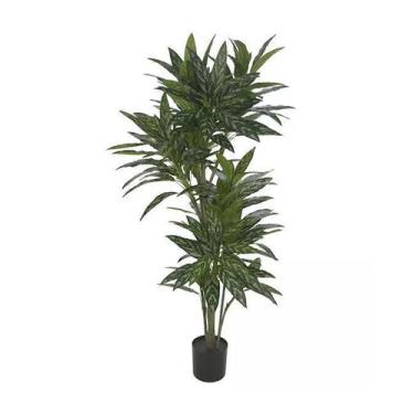 Imagem de Planta Árvore Artificial Dracena Real Toque Verde Creme 1,90m - FLORES