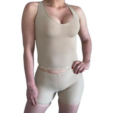 Imagem de Conjunto Shorts E Regata Segunda Pele Modeladora Confortável Z05 - Fan