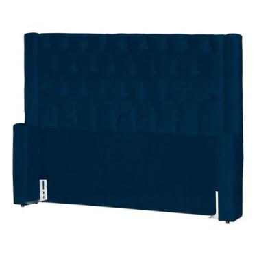 Imagem de Cabeceira de Cama Box Estofada 160 cm Casal Emma Suede - Fina Mobília,