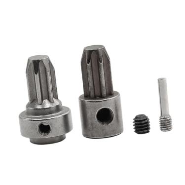 Imagem de simhoa Eixo de cubo de carro RC, número da peça #6888/x Acessório profissional direto substitui engrenagem de transmissão de aço para carro RC 1/10 Rally, Frente E Traseira