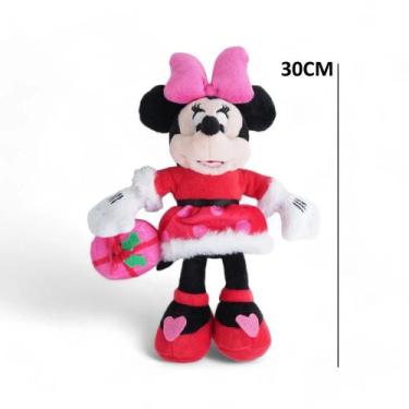 Imagem de Minnie Mouse Pelúcia Natal Disney 30cm