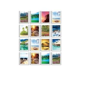 Imagem de Caderno Espiral Capa Flexível 48 Folhas Capas Diversas- 15Un - Lynx