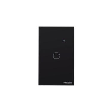 Imagem de Interruptor Inteligente Touch Wi-Fi 1 Tecla Preto - Intelbras EWS 1001