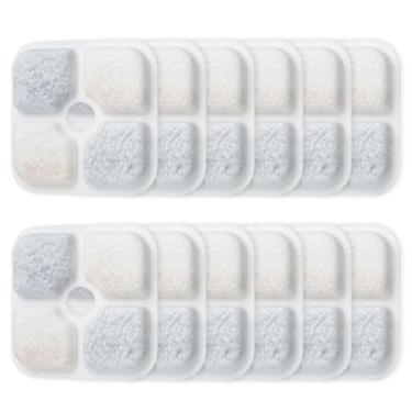 Imagem de Substituição de filtros de fonte de água para gatos 12 peças, substituição de filtro de fonte de gato para substituição de filtro de água PIXI Pet Cat