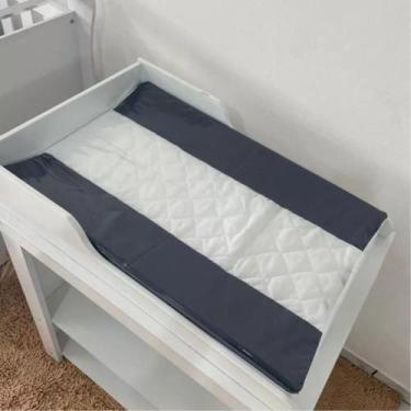Imagem de Trocador Anatômico Matelado com Capa Para Cômoda Americano Bebê Menina