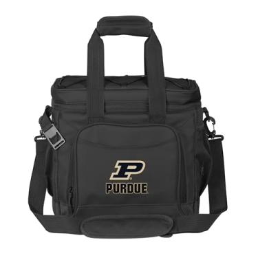 Imagem de Logo Brands NCAA Purdue Boilermakers Flex 24 latas Cooler – Forro selado a quente à prova de vazamento, abridor de garrafa embutido, alça de ombro ajustável - Ótimo para portas traseiras e piqueniques