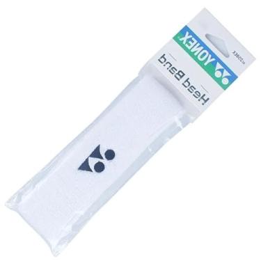 Imagem de YONEX Faixa de cabeça para badminton, tênis e esportes, escolha de cores (branca)