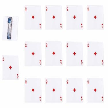 Imagem de Framendino, 12Pcak Poker A Grampos de Cabelo Acrílicos Divertidos Barrette de Baralho para Mulheres Acessórios de Cabelo Decorações de Festa