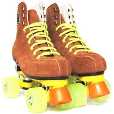 Imagem de Patins Clássicos, Patins Altos Quatro Rodas Artísticos Patins Retrô Duplos Para Adultos E Jovens Internos E Externos,42,Collector88