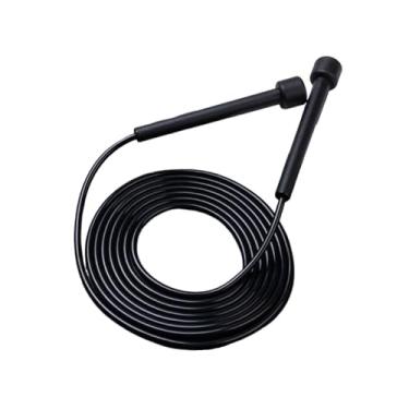 Imagem de Vaveren Corda de pular leve, ajustável e silenciosa para treinamento de resistência na academia, ideal para homens e mulheres, Preto