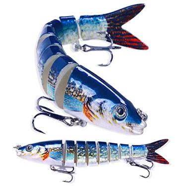 Imagem de Isca Artificial Pike Wobblers Dura Multi-articulada Swimbait Crankbait de Pesca Realista Tackle