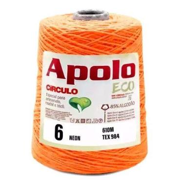 Imagem de BARBANTE APOLO ECO CIRCULO Nº 06 - 600G - 610 M, 4270 - LARANJA-NEON