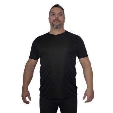 Imagem de Camiseta Plus Size Masculina Básica Dry Fit Academia Treino - FR Moda 