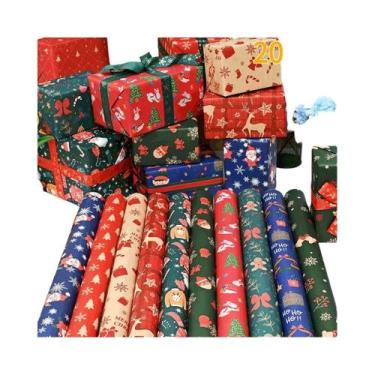 Imagem de Papel De Presente De Natal Extra Longo Grande 70x49 Cm 51020pcs Conjun