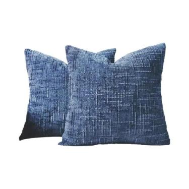 Imagem de Capa De Almofada Chenille 18x18 Polegadas Com Textura De Fio De Bambu,