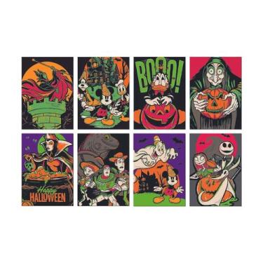 Imagem de Cartaz Decorativo - Halloween Disney 100 anos - 8 unidades - Cromus - 