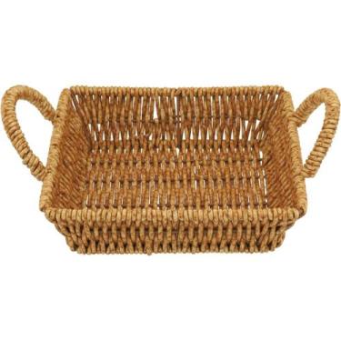 Imagem de Cesta Home&Co 5x16x21cm Plástico Natural para Organizar Guardar e Deco