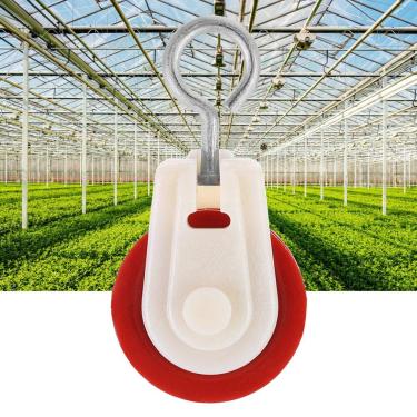 Imagem de AUNMAS Polia de plástico 10 peças polia de efeito estufa polia de saída de ventilação acessórios para agricultura agrícola (8,5 x 4,5 x 1,5 cm)