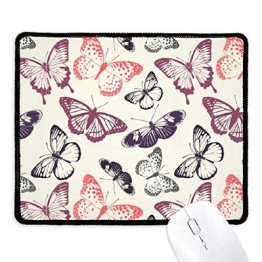 Imagem de Mousepad de borracha com fundo rosa pálido com borda costurada