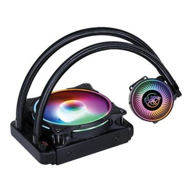 Imagem de Water Cooler 120mm Draxen Halo Albard Rgb P/ Cpu Intel / Amd