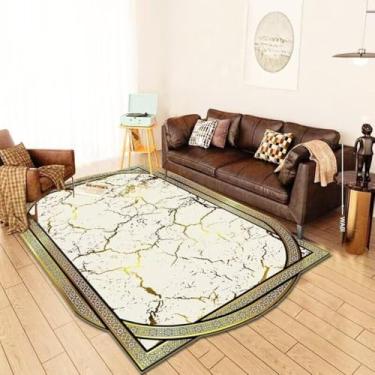 Imagem de Sofá dourado sala de estar tapete irregular decoração de casa para quarto tapete de entrada de cozinha mesas tapete de pé, pilha de laço, 5,120x160cm 47x63in