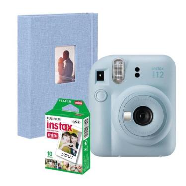 Imagem de Camera Instax Mini 12 com Filme 10 Fotos + Álbum Revela Foto na hora -