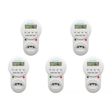 Imagem de Kit C/5 - Timer Digital Qualitronix Bivolt Qtd01, Bivolt