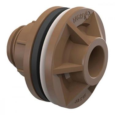 Imagem de Adaptador  C/Flange Pvc Tigre 3/4 Marrom, Marrom