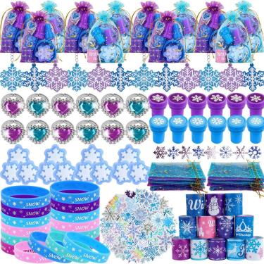 Imagem de Conjunto de lembrancinhas de festa Mepmela Frozen Princess Birthday 134 unidades