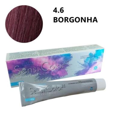 Imagem de Coloração capilar hipoalergênica Alergoshop Eclat SensiColor 60g, 4.6 