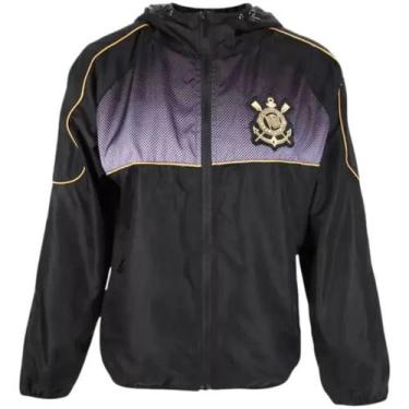 Imagem de Jaqueta Feminina Corinthians Corta Vento Sccp Gold Oficial - SPR, Pret