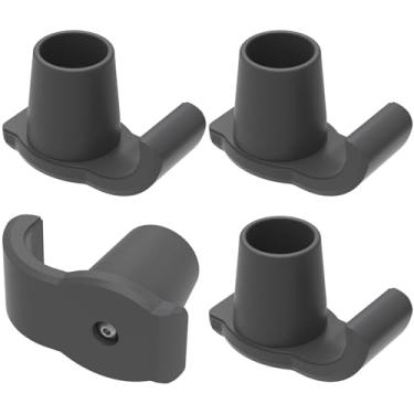 Imagem de UYEXM 4 pçs Walker Skis Glides Rubber Walker Caps Glide Prático Walker Pé Desliza Fácil de Instalar Bonés para Pés de Andador Acessórios para Caminhantes Dobráveis Idosos