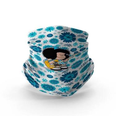 Imagem de Bandana Mafalda Multifuncional BAN146 50x25cm Poliéster - Lightbek Off