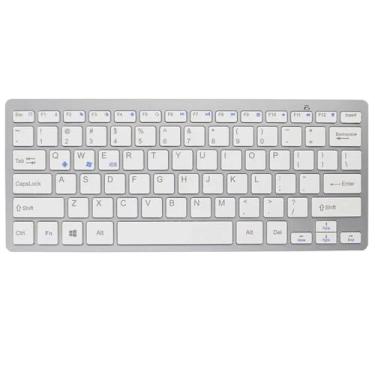 Imagem de Teclado Sem Fio, Bluetooth, Portátil Ultrafino, 28,5x12x2cm, Compatível com Android e iOS