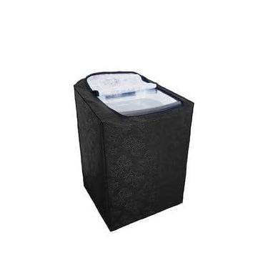 Imagem de Capa Para MáQuina De Lavar Roupa Com ZíPer, Capa ImpermeáVel AjustáVel Tamanhos 8kg A 15kg, Capa Protetora Para Lavadora Com Fechamento Seguro(10kg,Preta)