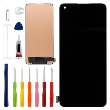 Imagem de Vvsialeek Novo conjunto de digitalizador de tela LCD sensível ao toque compatível com OnePlus 8T KB2001, KB2000 [6,5 polegadas] com ferramentas de reparo -