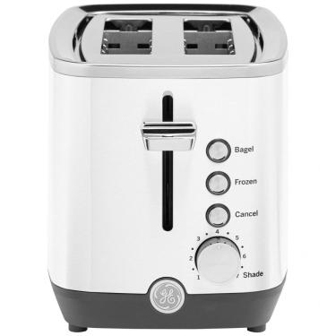 Imagem de Torradeira GE 2 Fatias Inox Branca com Fendas Largas, 7 Níveis de Tostagem e Bandeja de Migalhas Removível, 850W, 110V