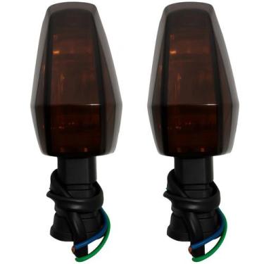 Imagem de Par Pisca Fume Yes 125 06-16, Gsr 125 14-17, Gsr 150 11-17 - Valplas