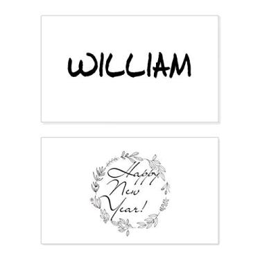 Imagem de Manuscrita especial nome inglês WILLIAM cartão comemorativo de ano novo mensagem de abençoar presente
