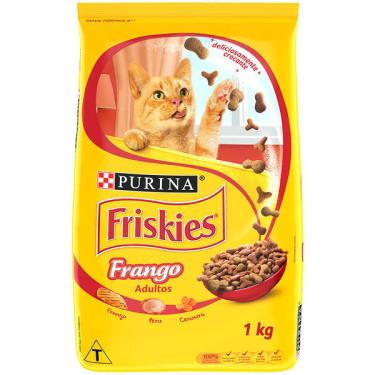 Imagem de Ração Seca Nestlé Purina Friskies Frango para Gatos Adultos - 1 Kg