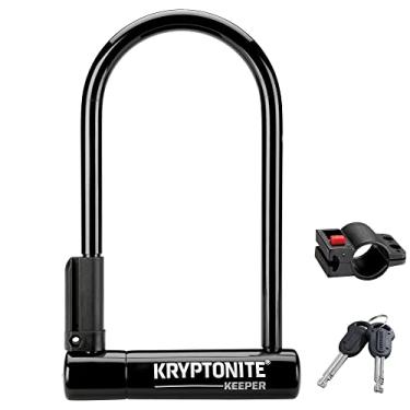 Imagem de Kryptonite Keeper Standard Anti-Theft U-Lock, resistente, manilha de 12 mm, preto, cadeado de combinação, vitalício