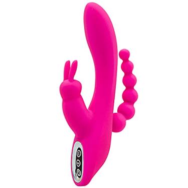 Imagem de Vibrador Silicone vibradoris feminino, Vibrador Flor Rosa Ponta Dupla Função Sugador e Aquecimento vibradoris feminino sexual Z5C2